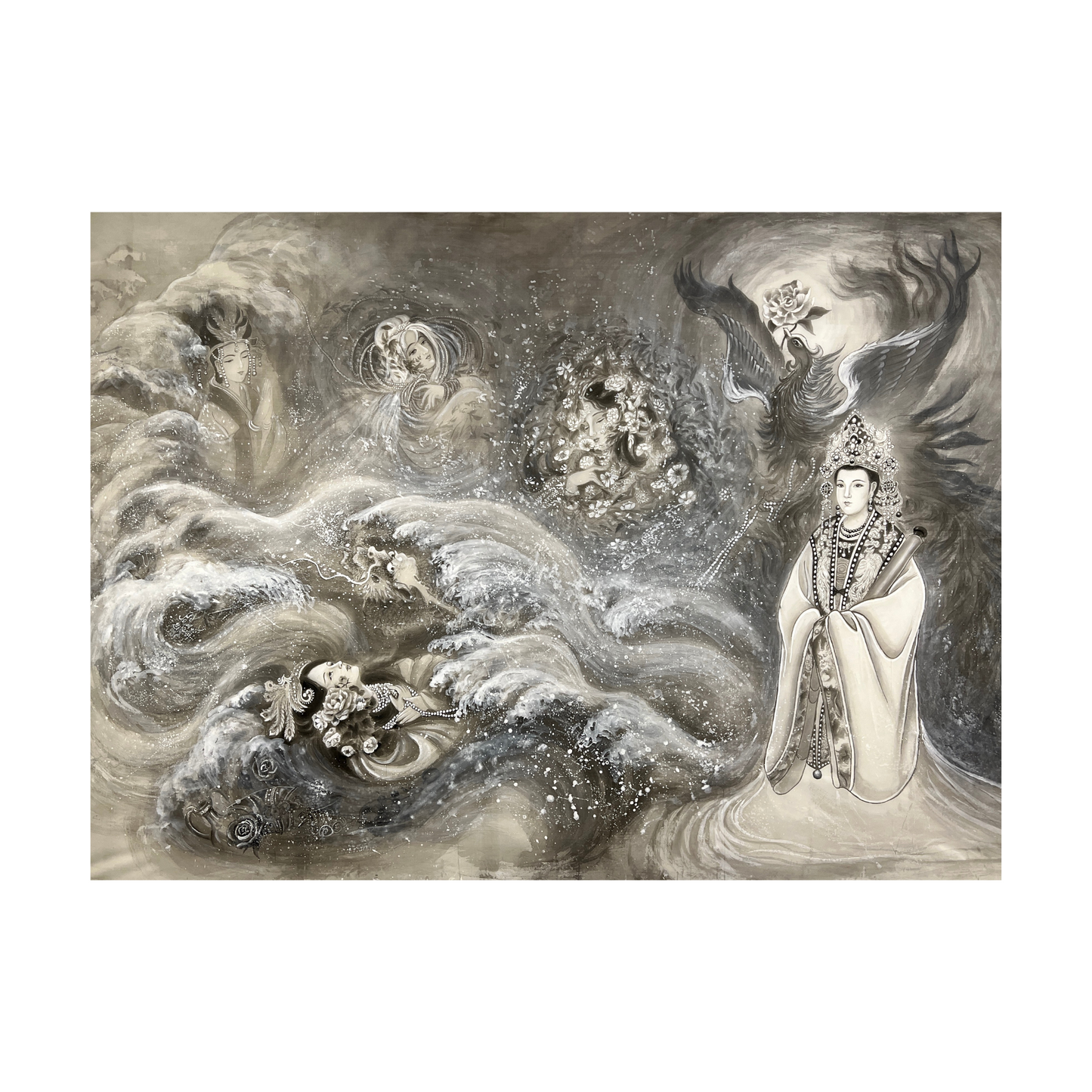 Northern Song Dynasty End Period Empresses | Fine Art Print | Chinese Watercolor | Silk Art | Royal Women | Gift for Women | Gift for Her