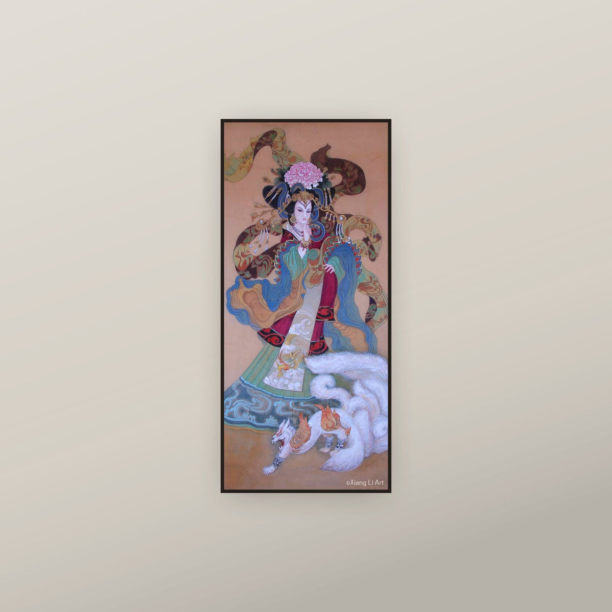 Guo Nüwang – Empress Wende (Cao Wei) — shown framed on a wall