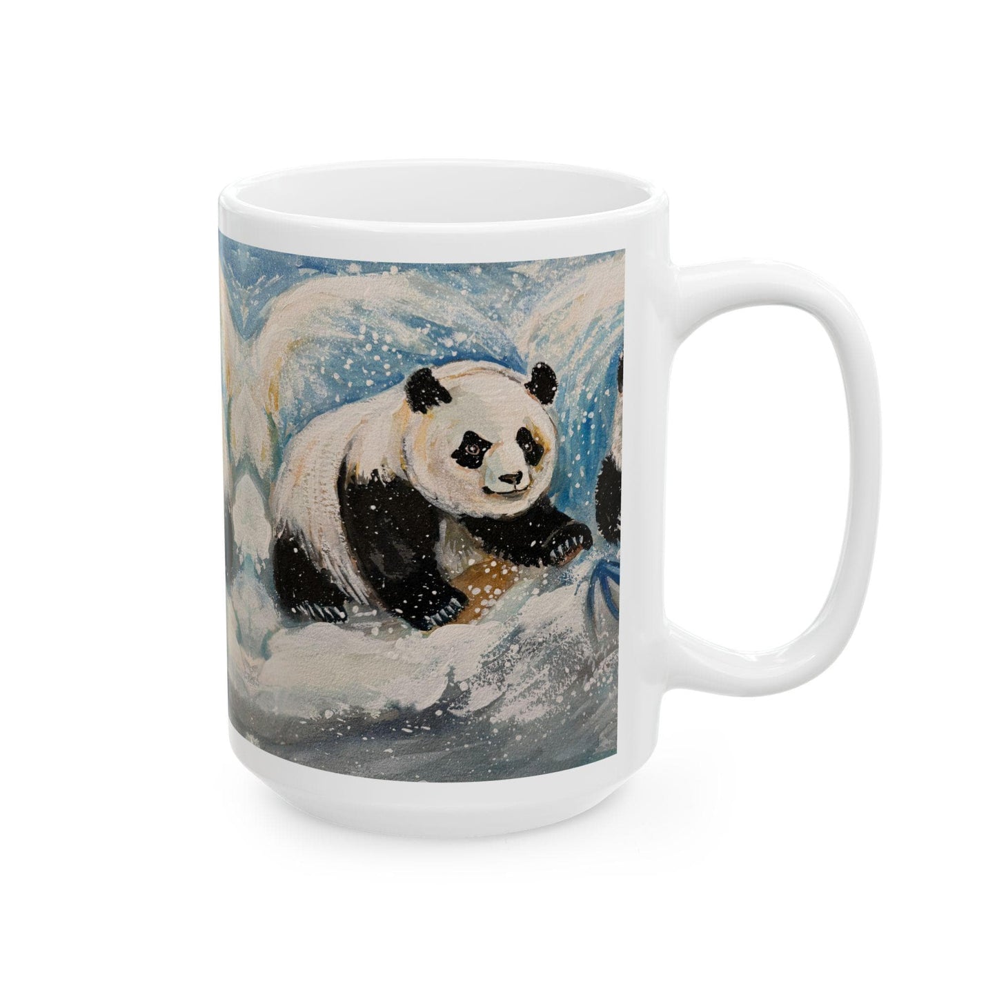 Cozy Panda Ceramic Mug - Perfect for Tea Lovers, Winter Gifts, Animal Collection, Coffee Lovers, Cute Kitchen Decor