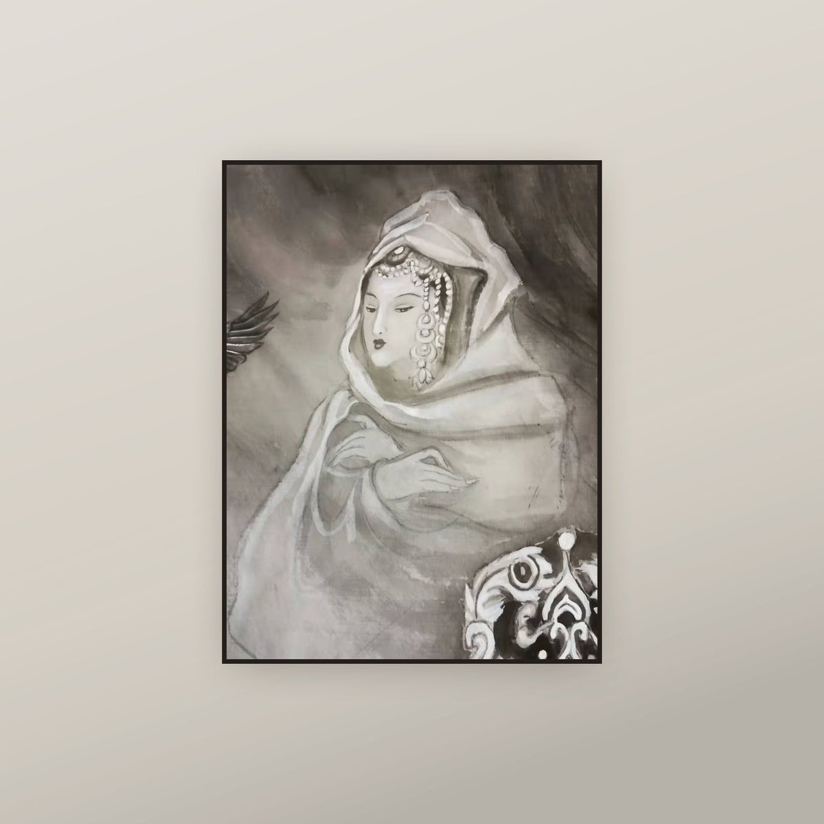 Empress Han — shown framed on a wall