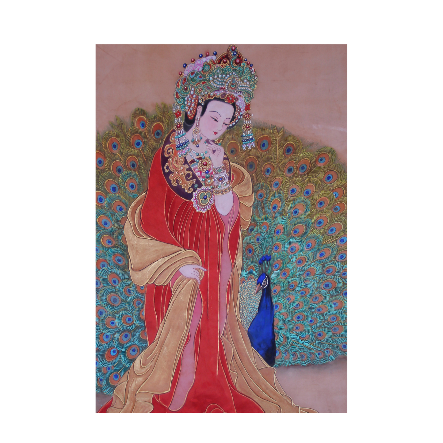 Empress Dou (Tang), Fine Art Print, Ancient Court, Tang Dynasty, Chinese watercolor on silk, Empresses, Queens, Gift for Her