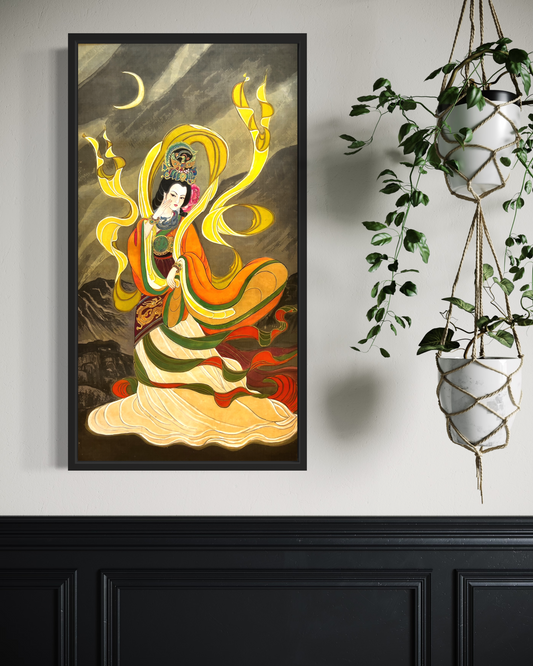 Empress Yan Ji Under Moonlight – Han Dynasty Elegance on Canvas Reproductions