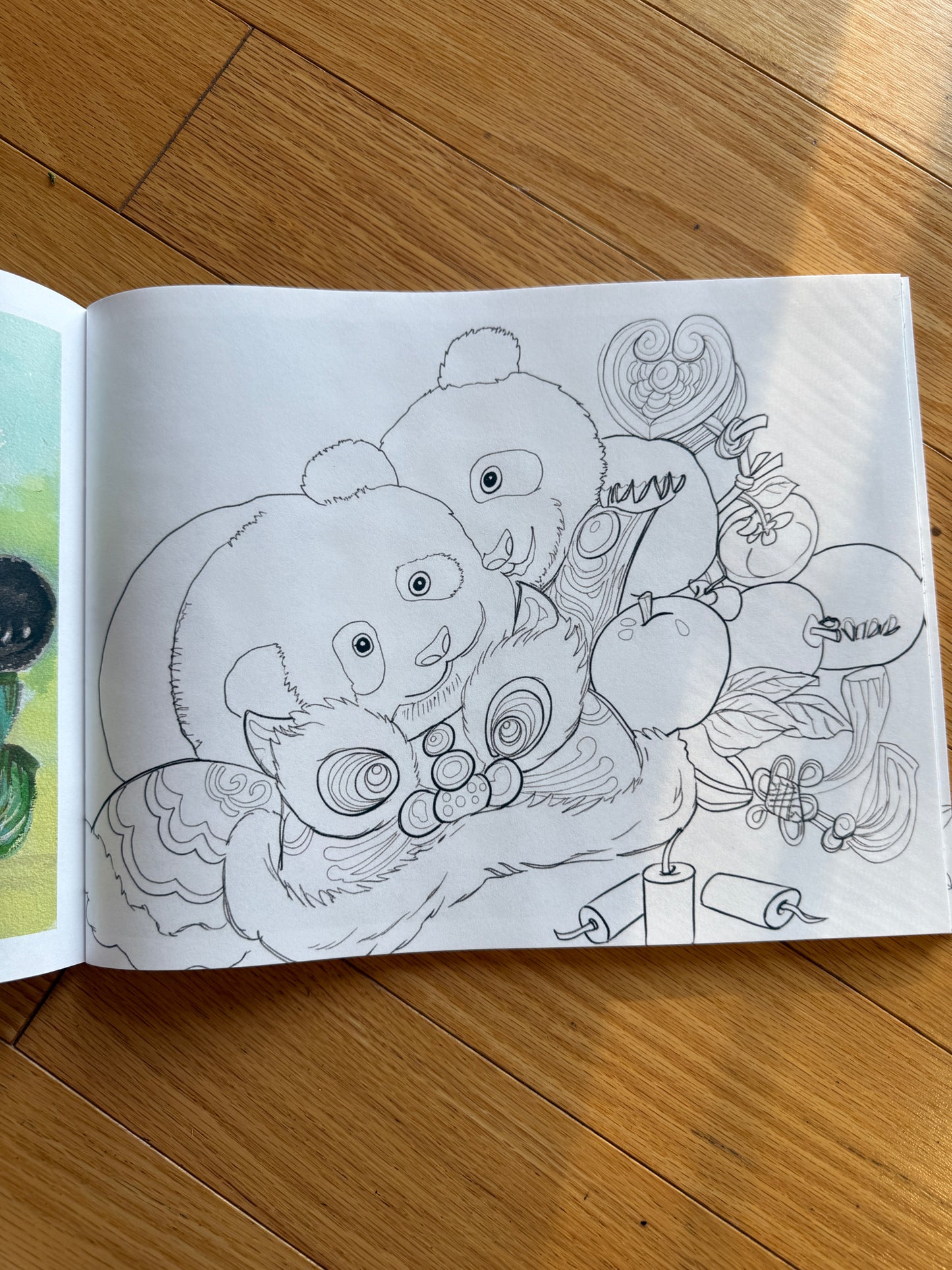 Xiang Li's Panda Coloring Book "Pandas At Play" Full Color 48-Page for Children and Adults