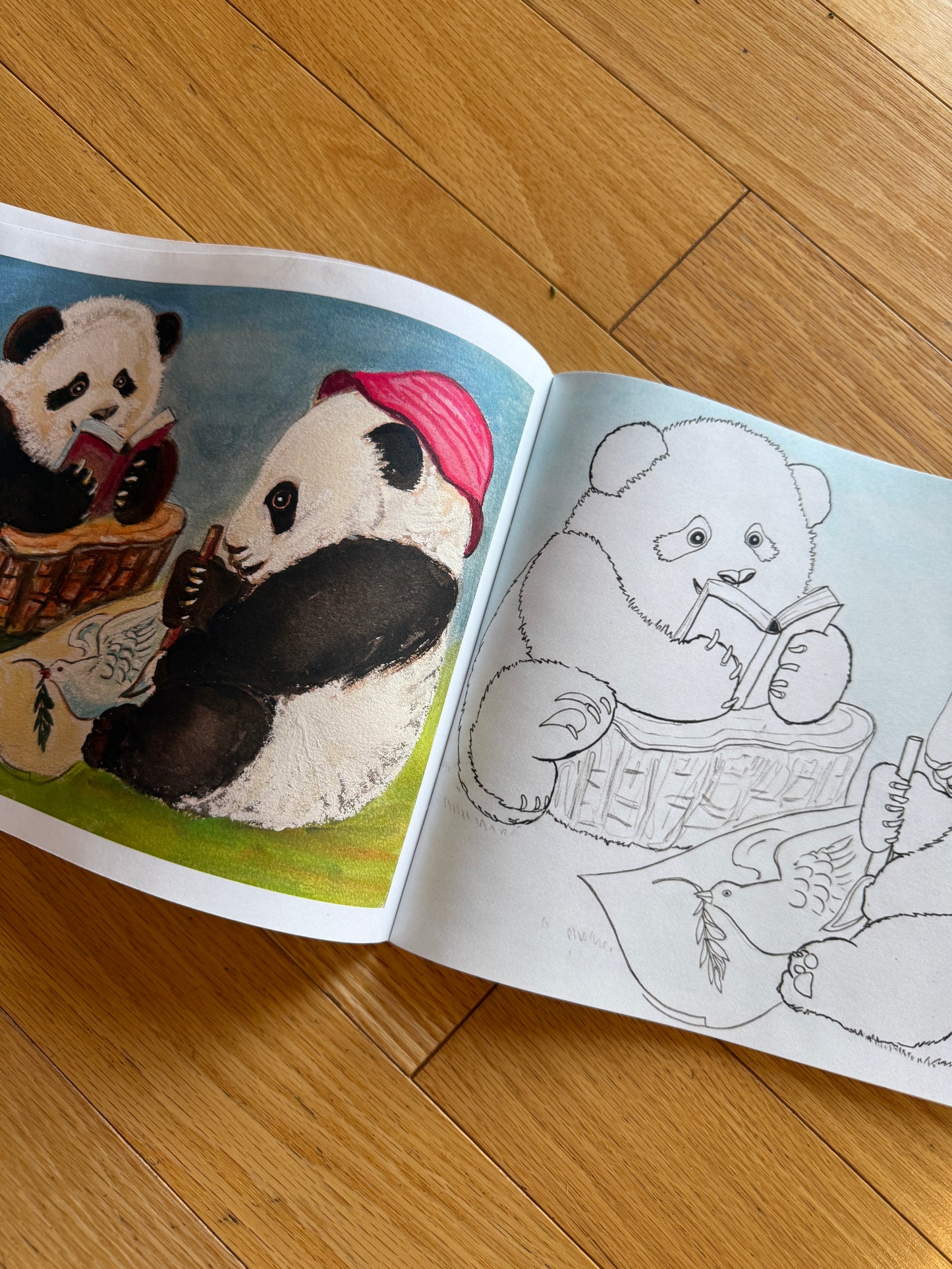 Xiang Li's Panda Coloring Book "Pandas At Play" Full Color 48-Page for Children and Adults