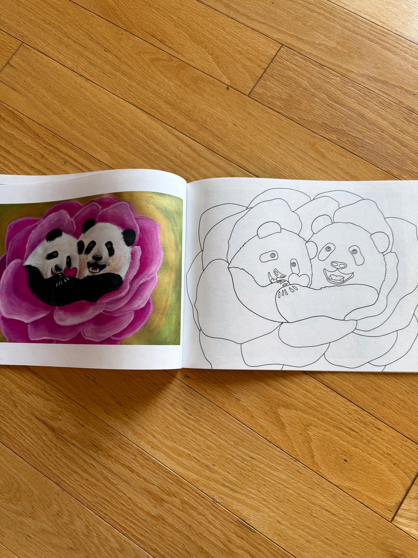 Xiang Li's Panda Coloring Book "Pandas At Play" Full Color 48-Page for Children and Adults