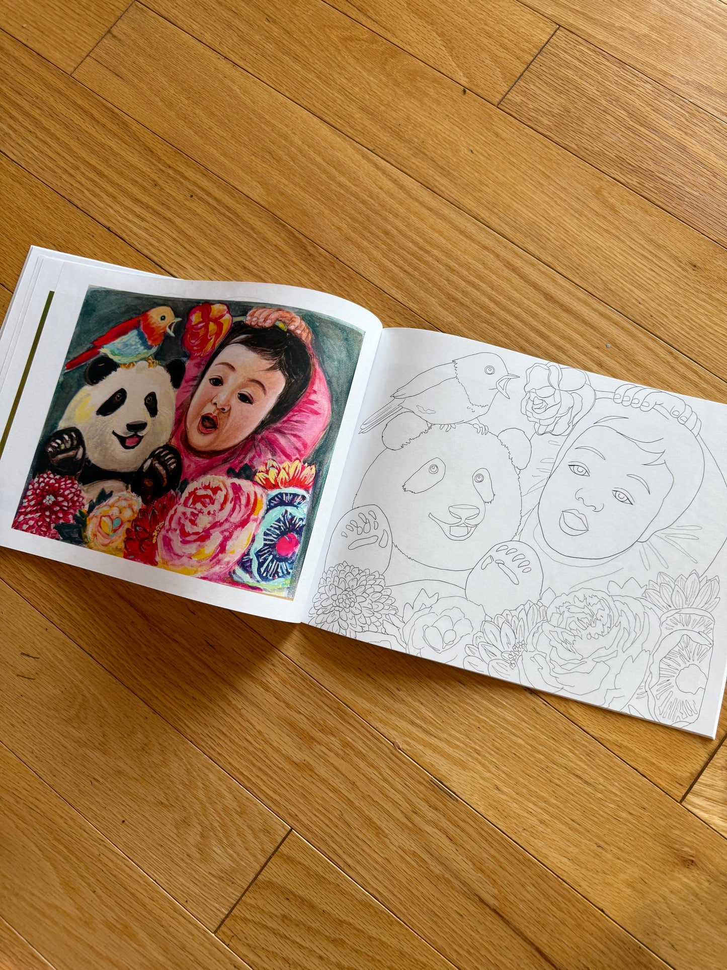 Xiang Li's Panda Coloring Book "Pandas At Play" Full Color 48-Page for Children and Adults