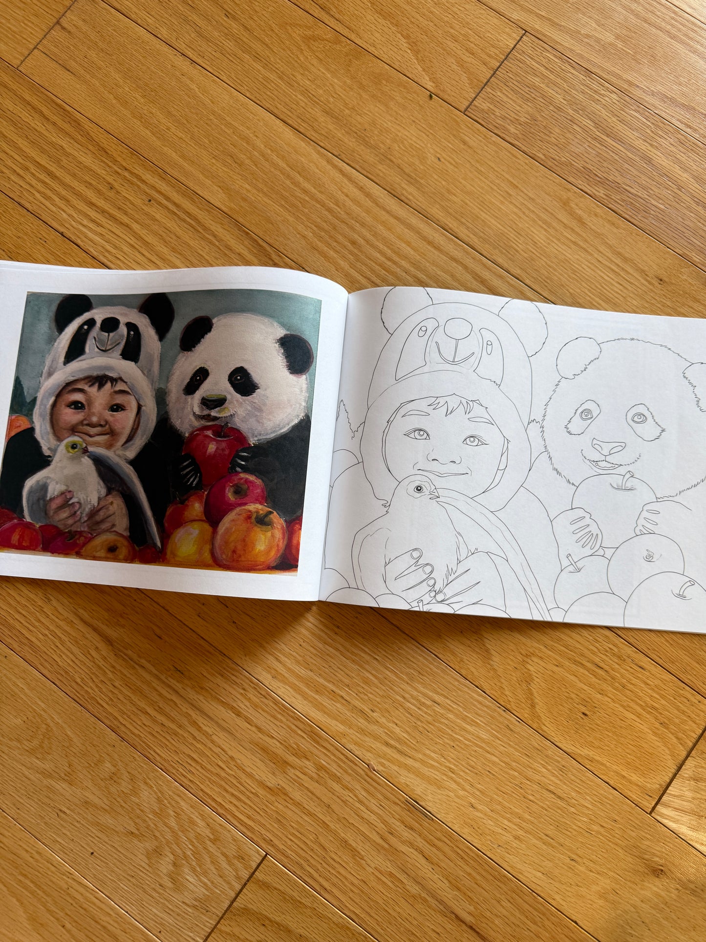 Xiang Li's Panda Coloring Book "Pandas At Play" Full Color 48-Page for Children and Adults