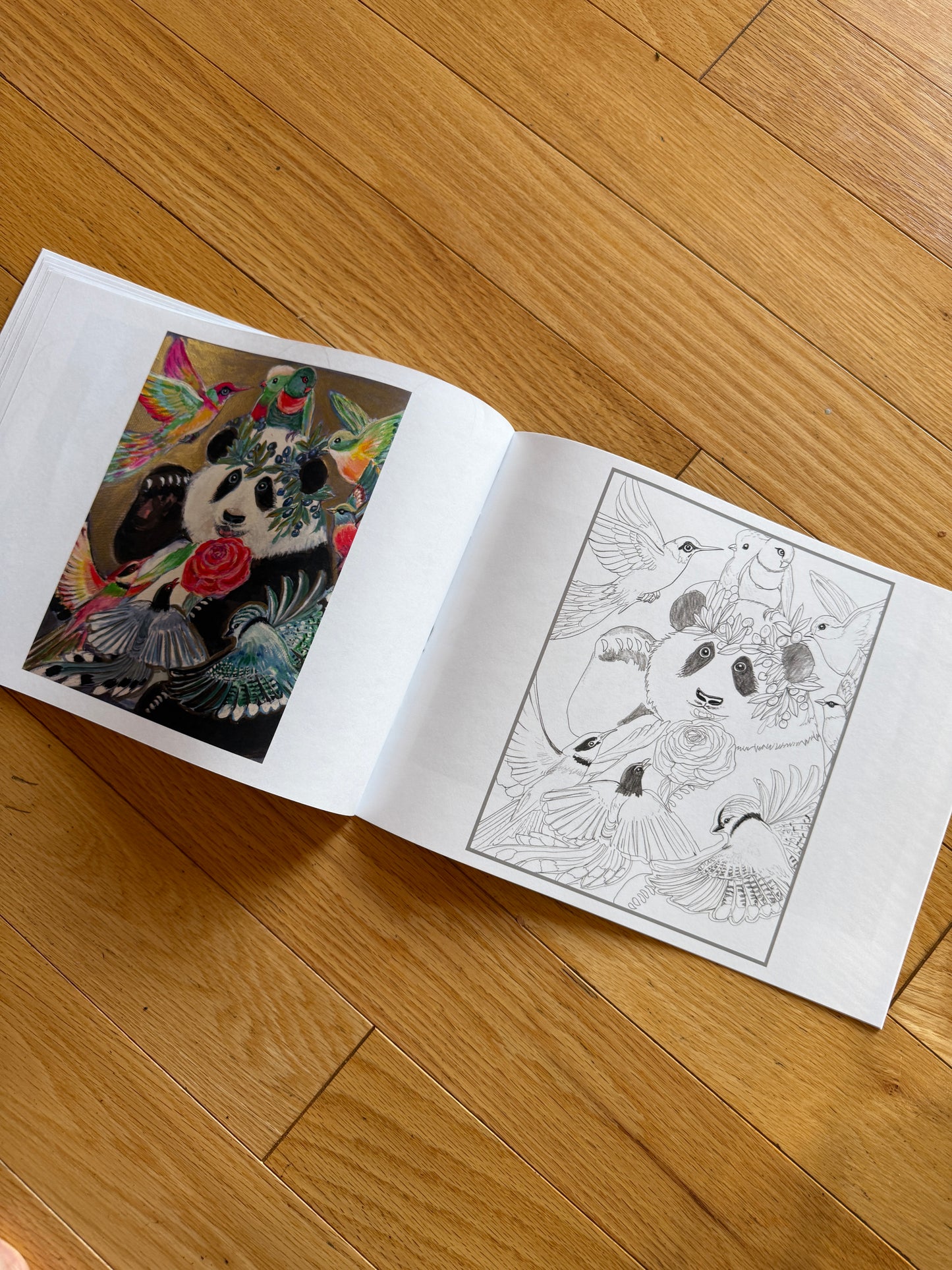 Xiang Li's Panda Coloring Book "Pandas At Play" Full Color 48-Page for Children and Adults
