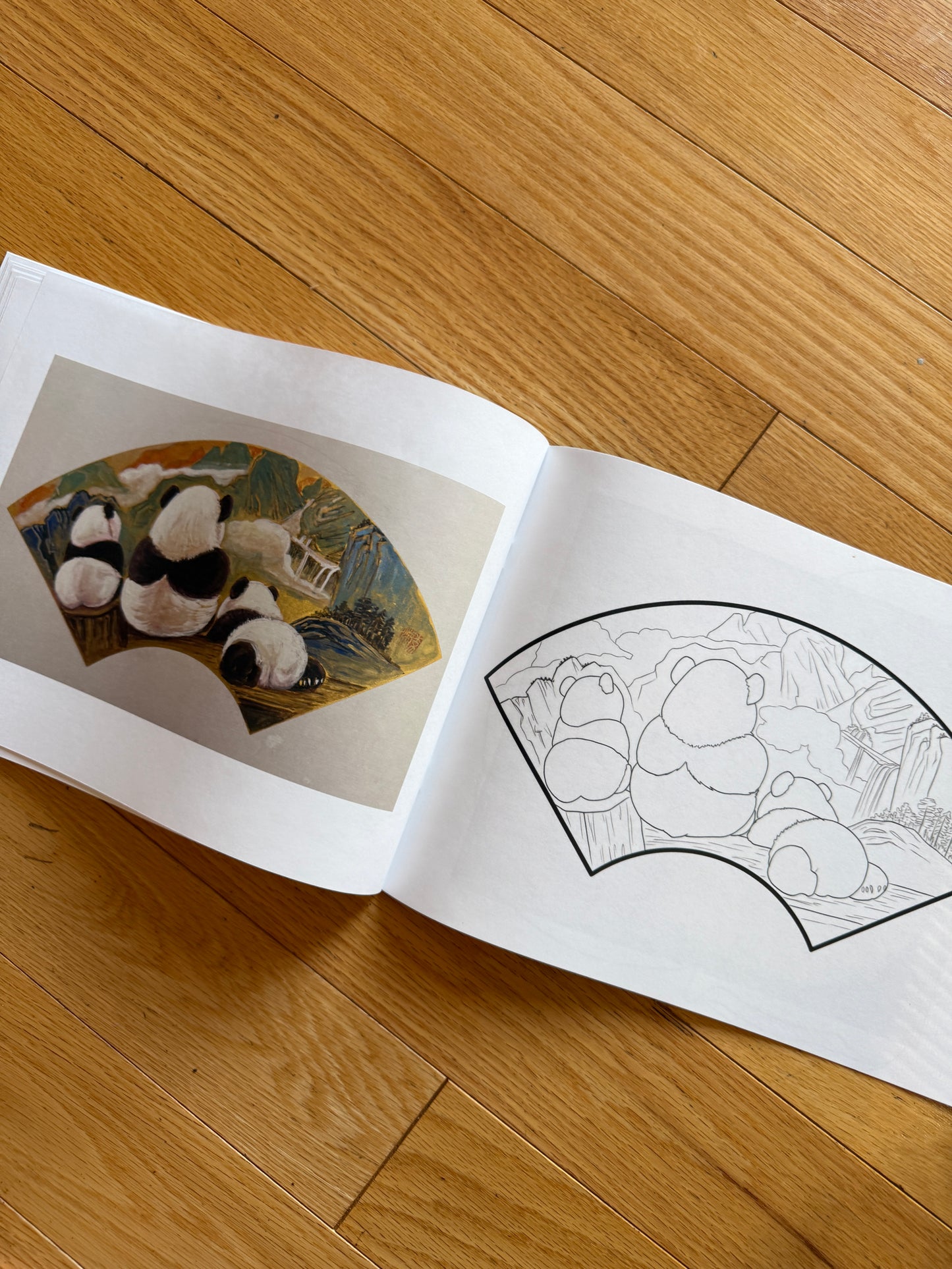 Xiang Li's Panda Coloring Book "Pandas At Play" Full Color 48-Page for Children and Adults