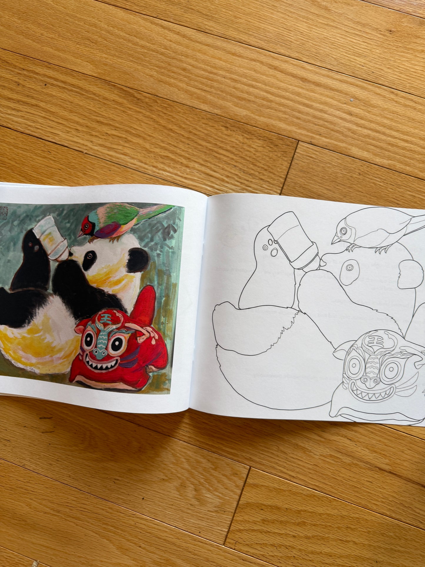 Xiang Li's Panda Coloring Book "Pandas At Play" Full Color 48-Page for Children and Adults