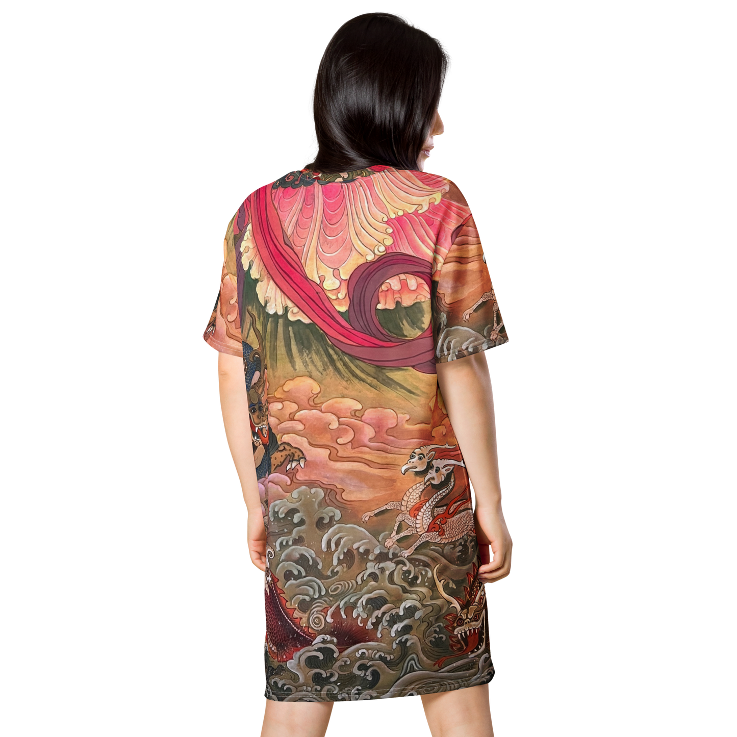 Empress Luo Shen (Darker Print) T-shirt dress
