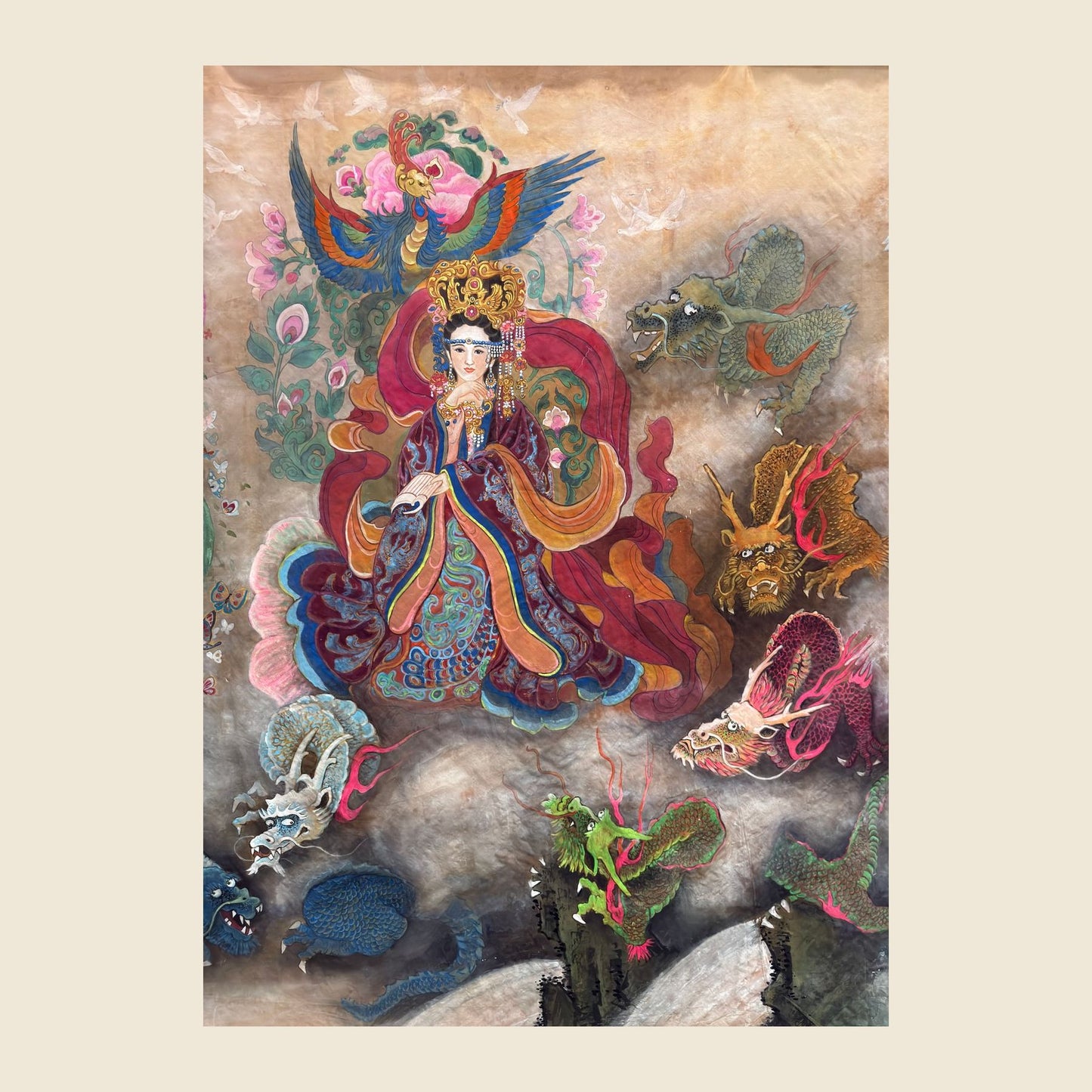 Chu Suanzi (Empress Kangxian) — silk portrait by Xiang Li