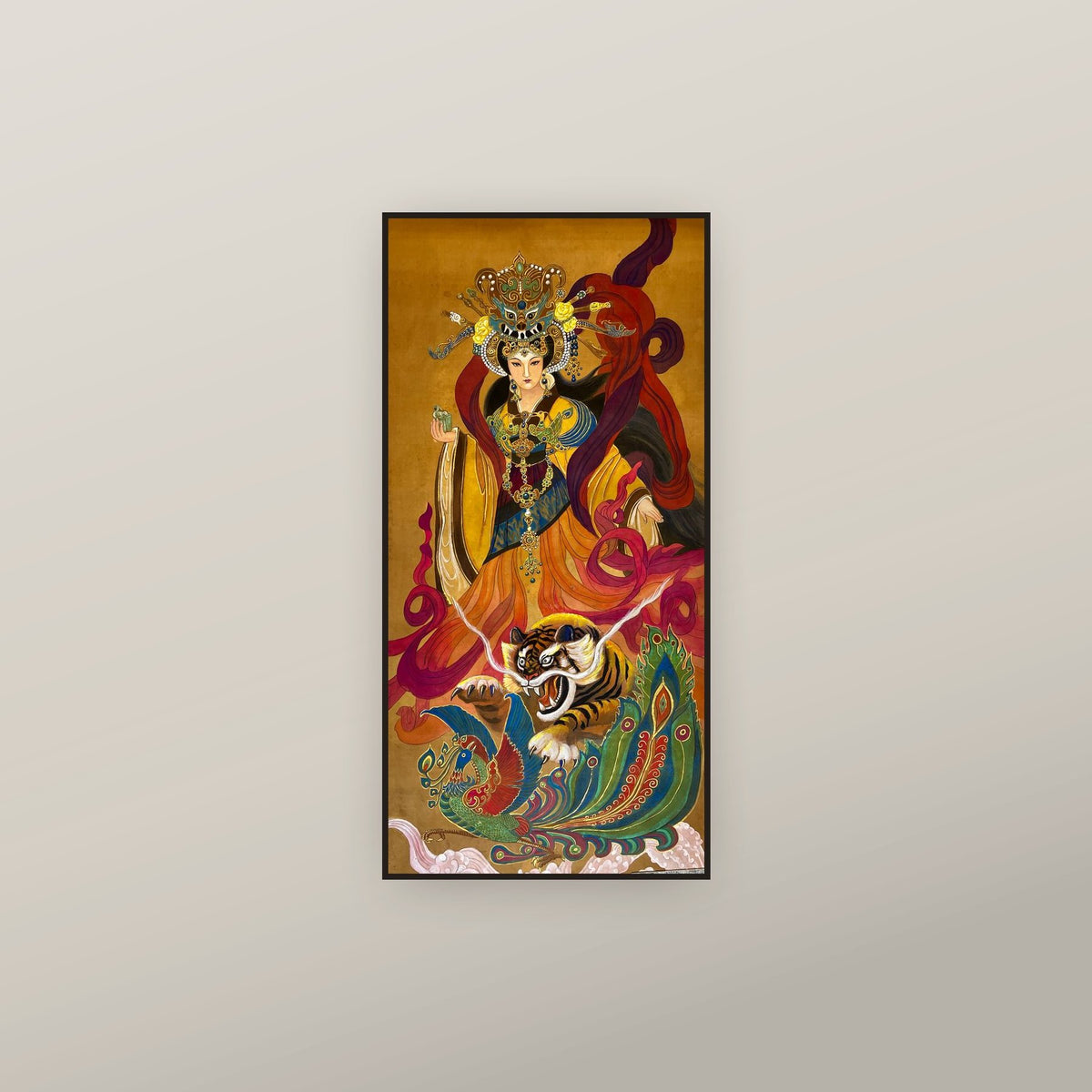 Empress Dou — shown framed on a wall