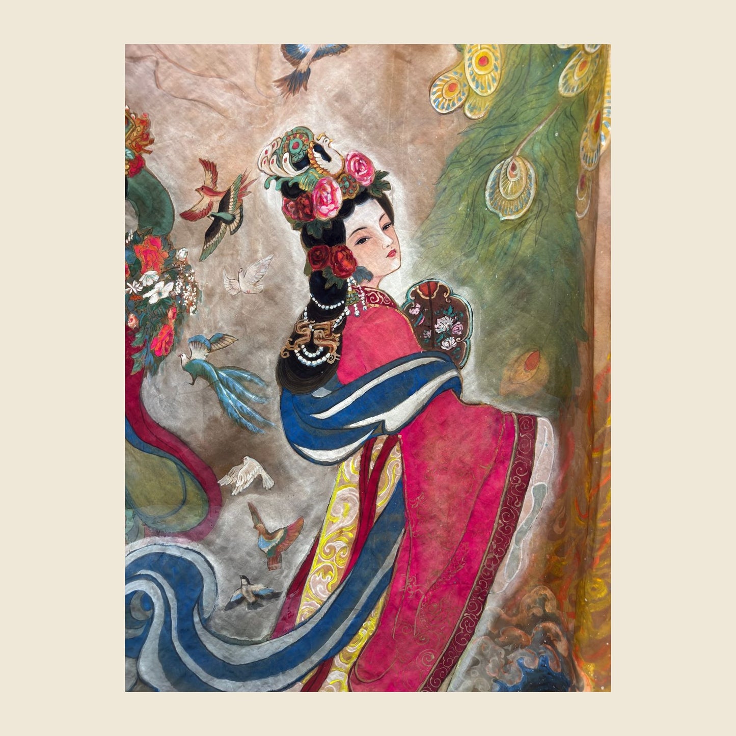 Empress Yu Menggu — silk portrait by Xiang Li