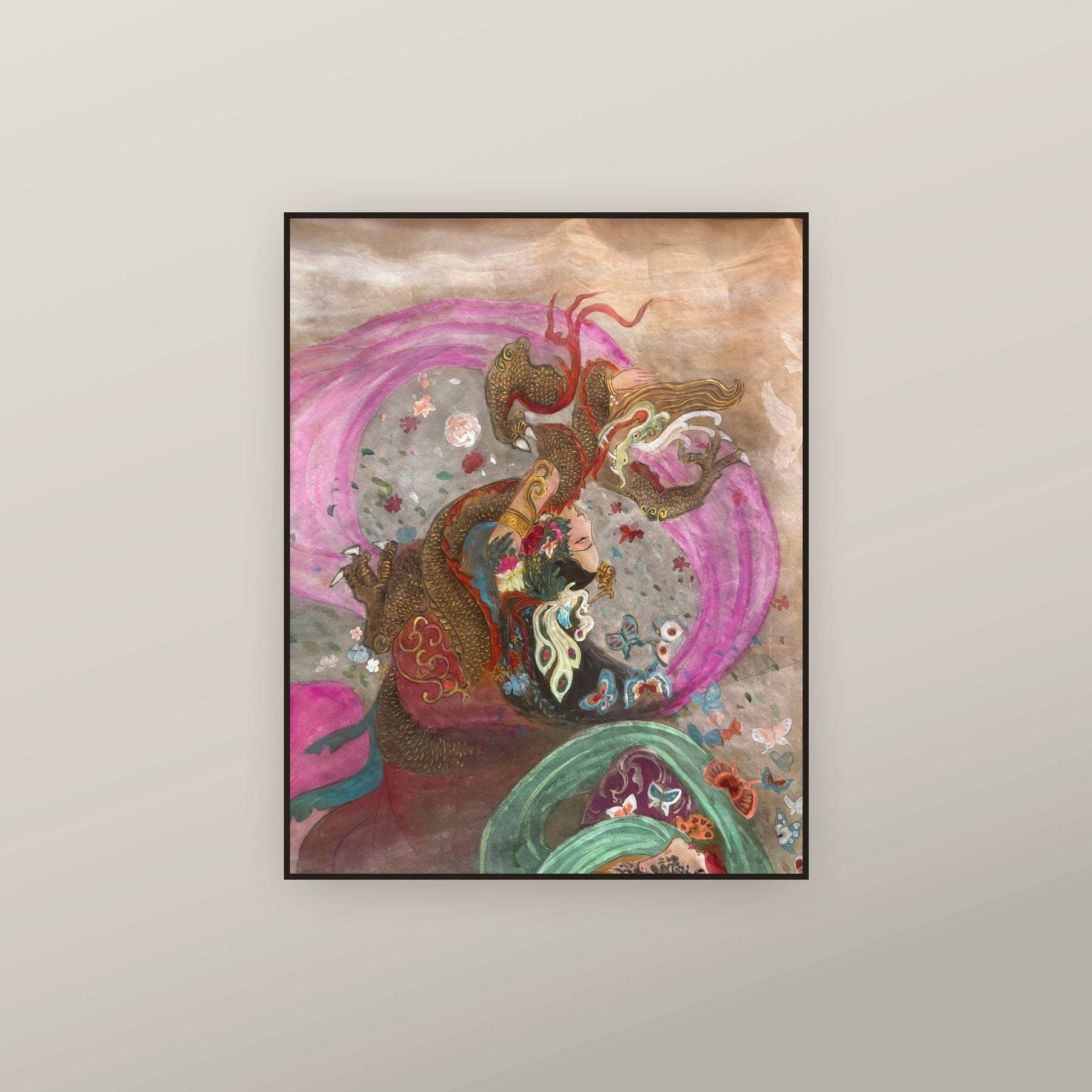 Empress Li Lingrong — shown framed on a wall