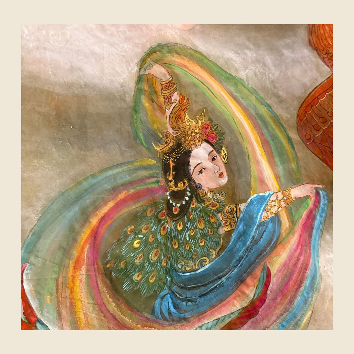 Empress Gongsi — silk portrait by Xiang Li