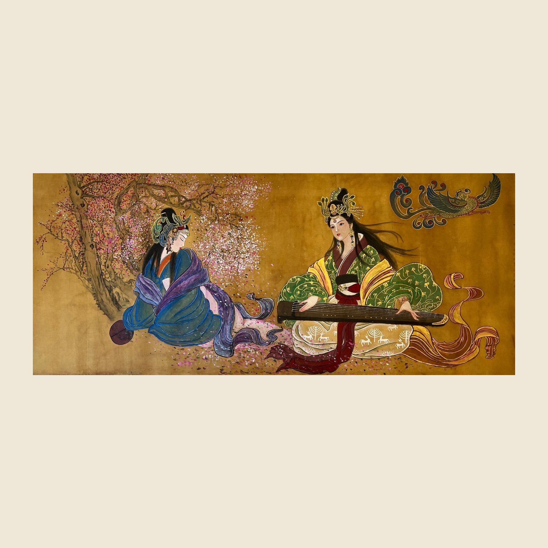 Empress Chen Jiao and Empress Wei Zifu — silk portrait by Xiang Li