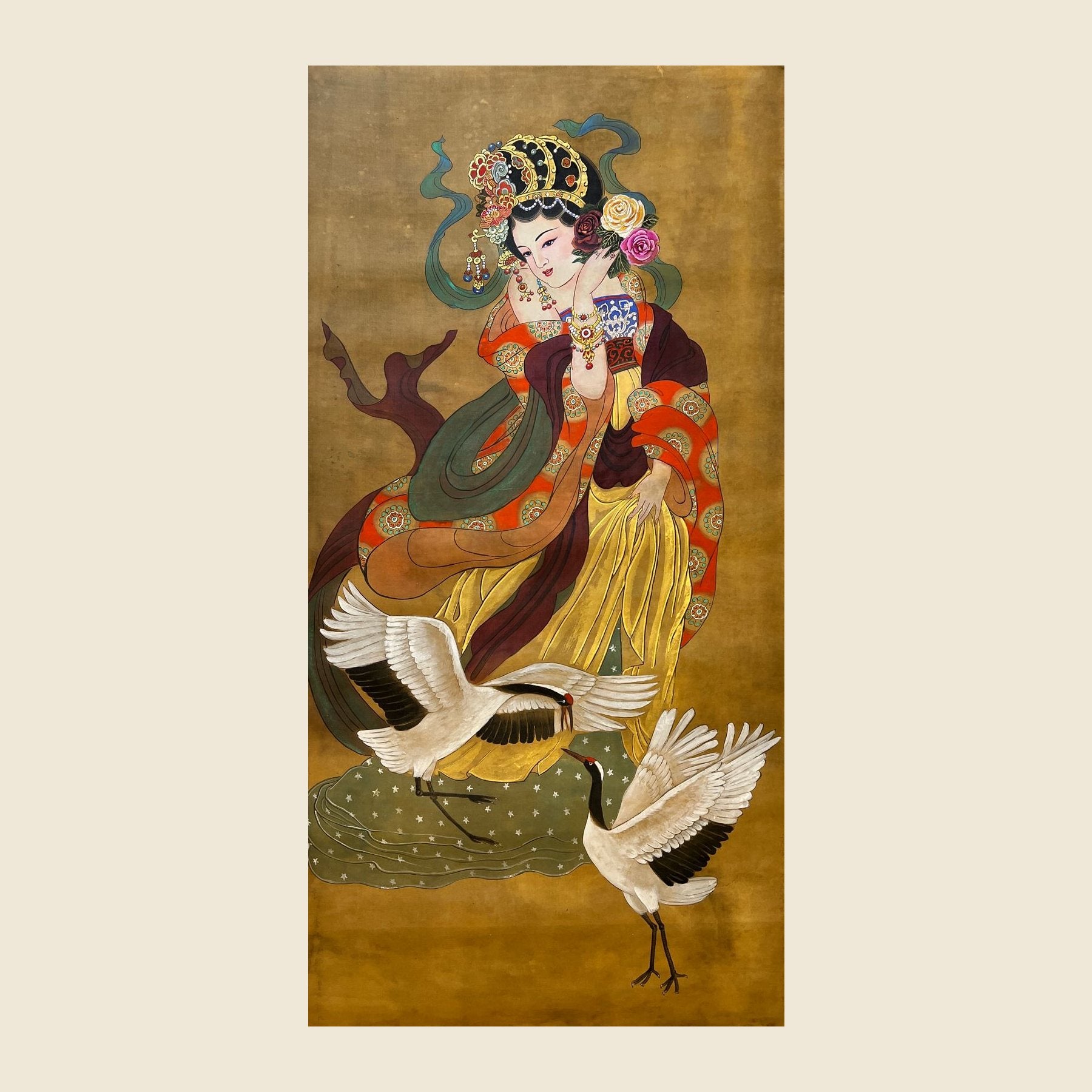 Empress Dowager Guo — silk portrait by Xiang Li