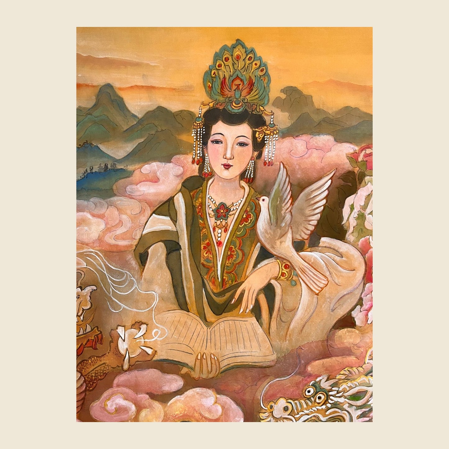 Empress Gao — silk portrait by Xiang Li