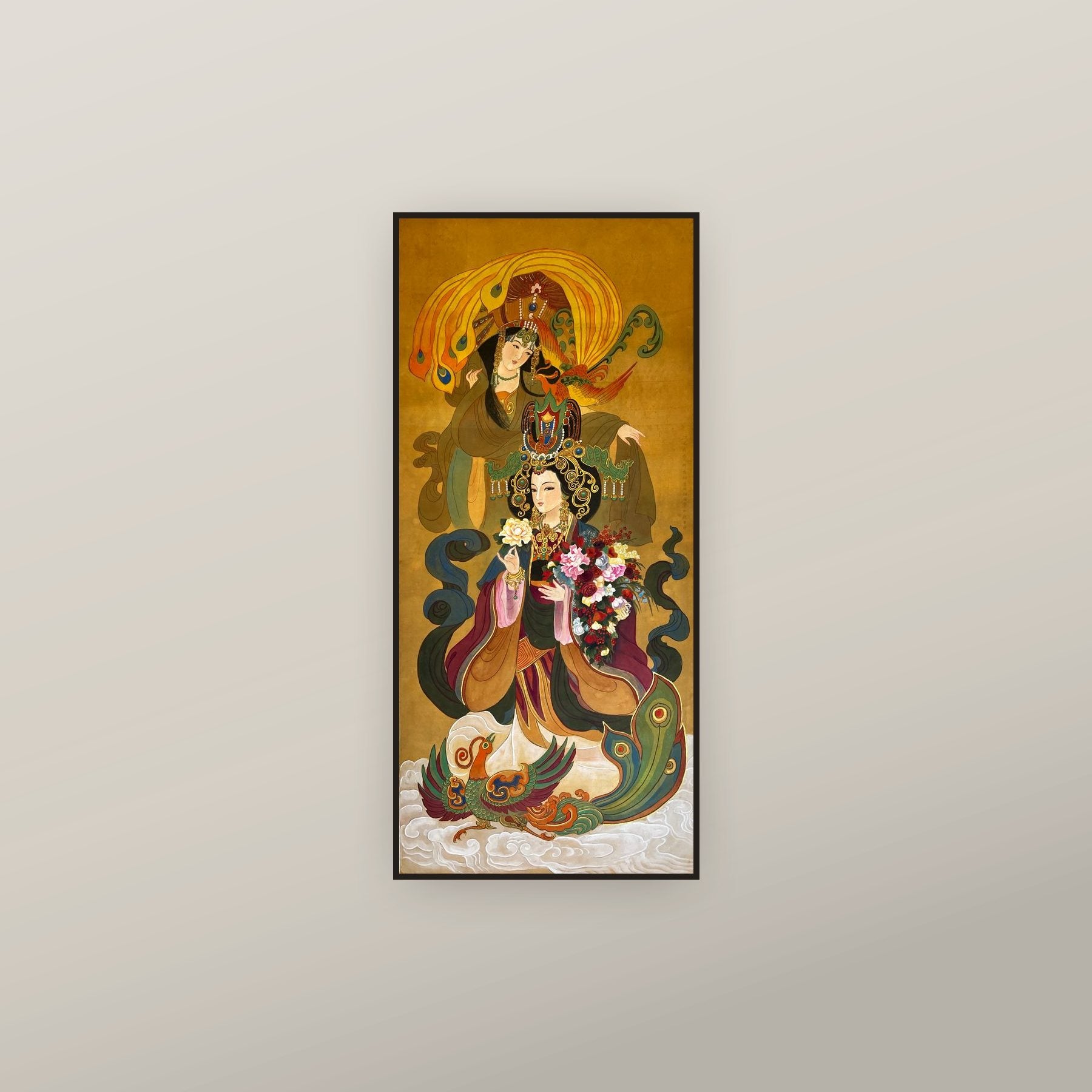 Empress Guanglie (Yin Lihua) and Guo Shengtong — shown framed on a wall