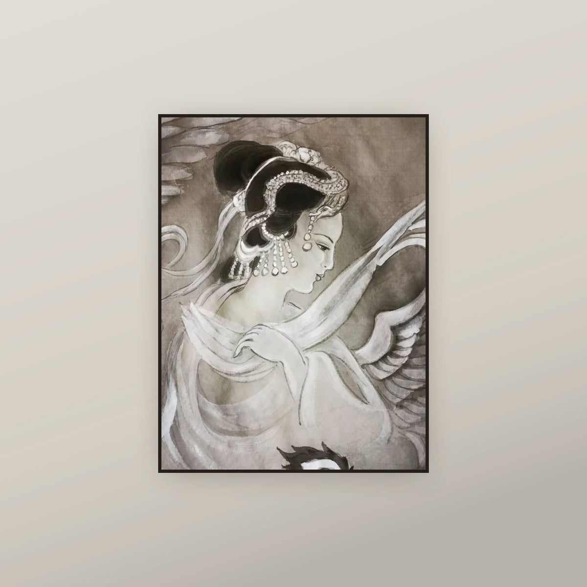 Empress Guo, Empress Xia, Empress Xie — shown framed on a wall