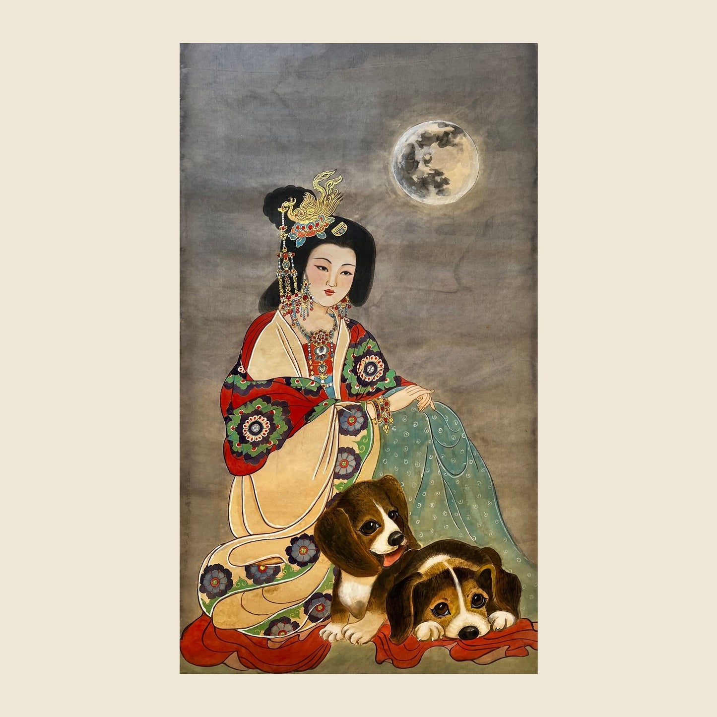 Empress He — silk portrait by Xiang Li