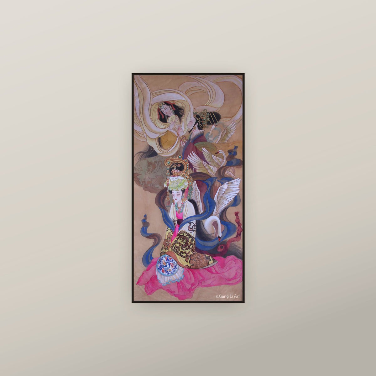 Empress Huai (Zhen), Empress Zhang, Empress Wang (Cao Wei) — shown framed on a wall