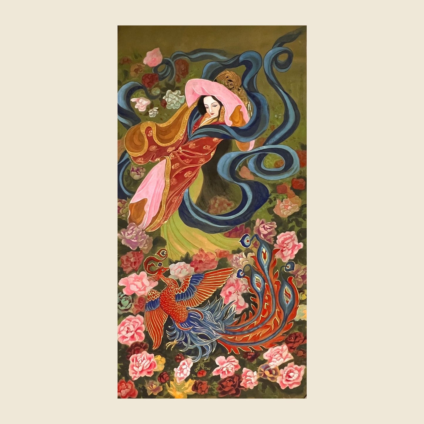 Empress Li (Later Jin) — silk portrait by Xiang Li