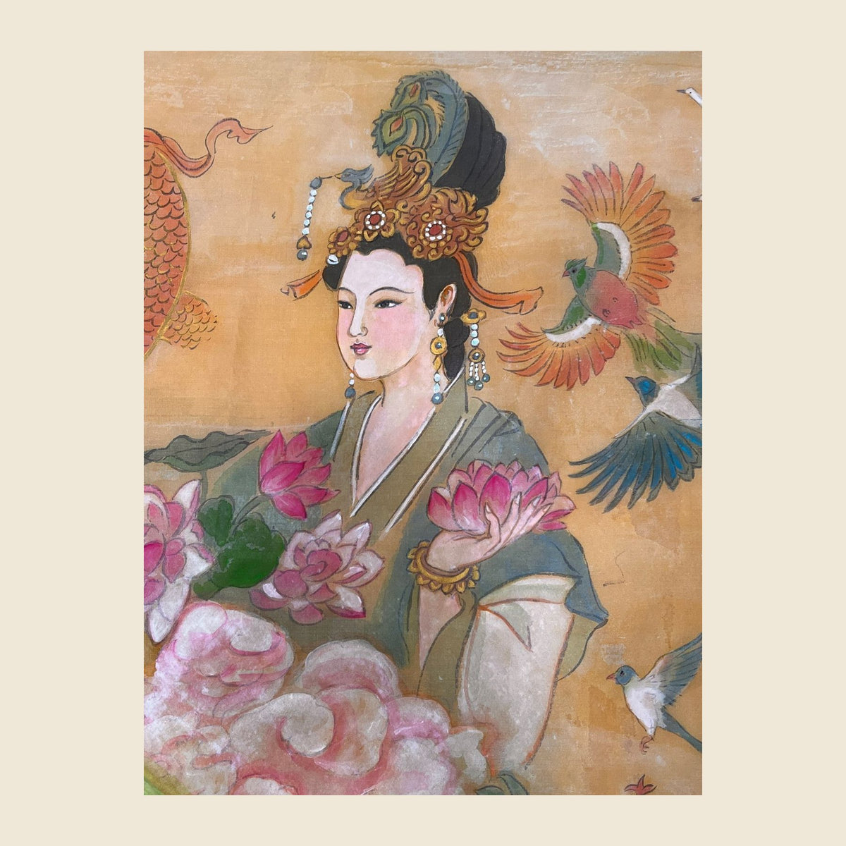 Empress Li, Princess Fu, Empress Song, Empress Wang — silk portrait by Xiang Li