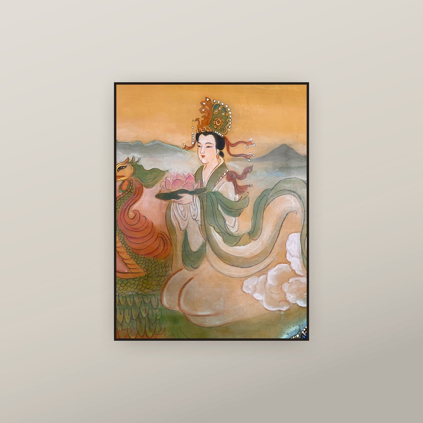 Empress Liu, Empress Guo, Princess Pan, Consort Li — shown framed on a wall