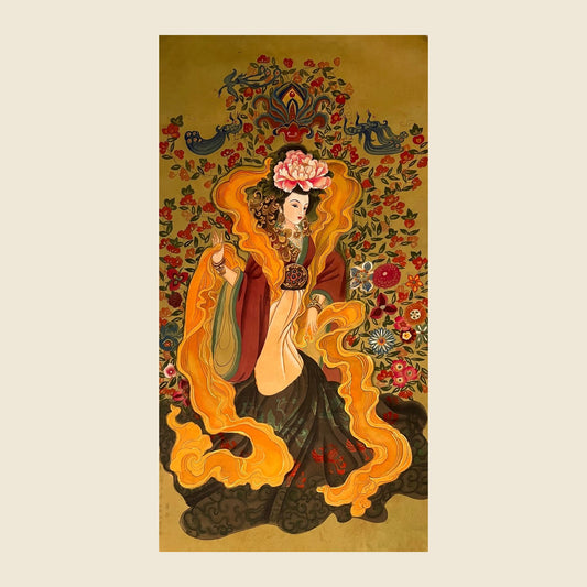 Empress Liu (Later Tang) — silk portrait by Xiang Li