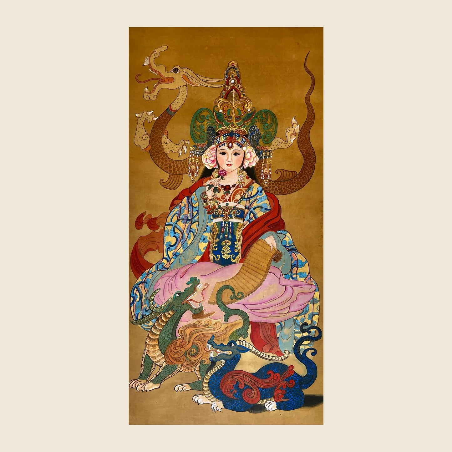 Empress Shangguan — silk portrait by Xiang Li