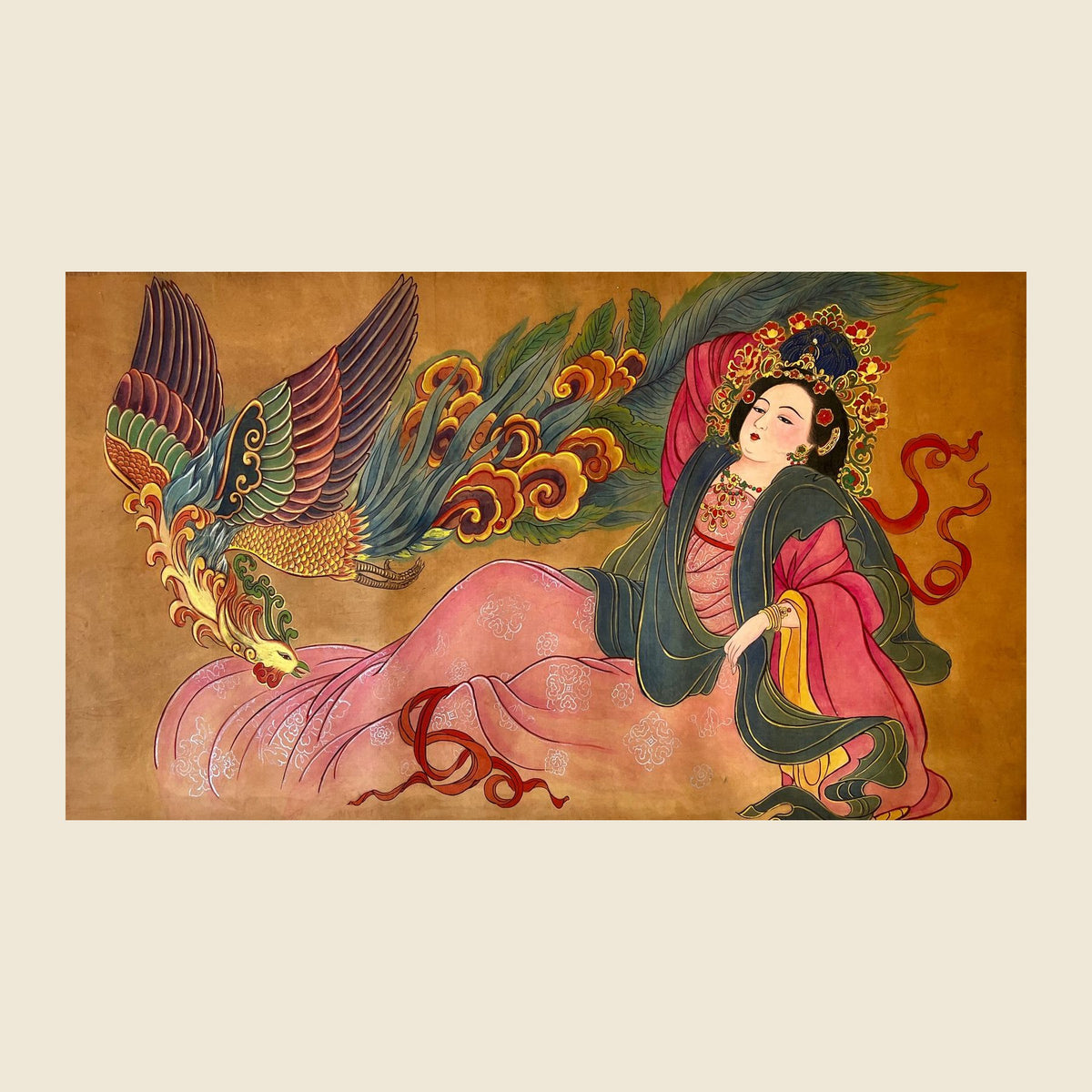 Empress Wang (Dezong) — silk portrait by Xiang Li