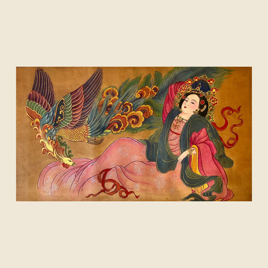Empress Wang (Dezong) — silk portrait by Xiang Li