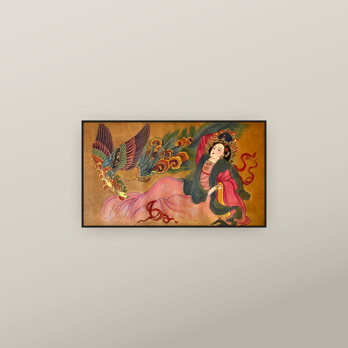 Empress Wang (Dezong) — shown framed on a wall