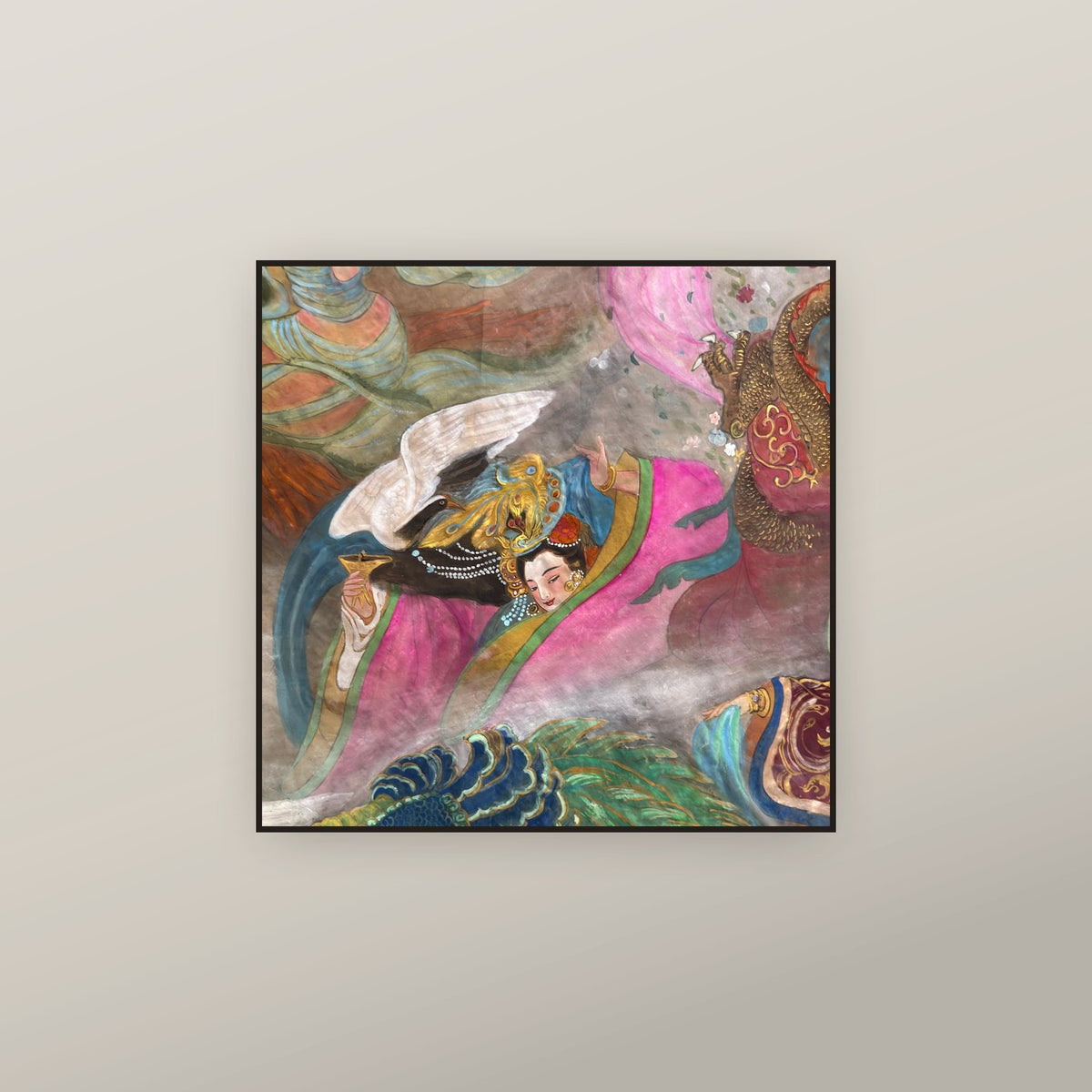 Empress Wang Fahui — shown framed on a wall