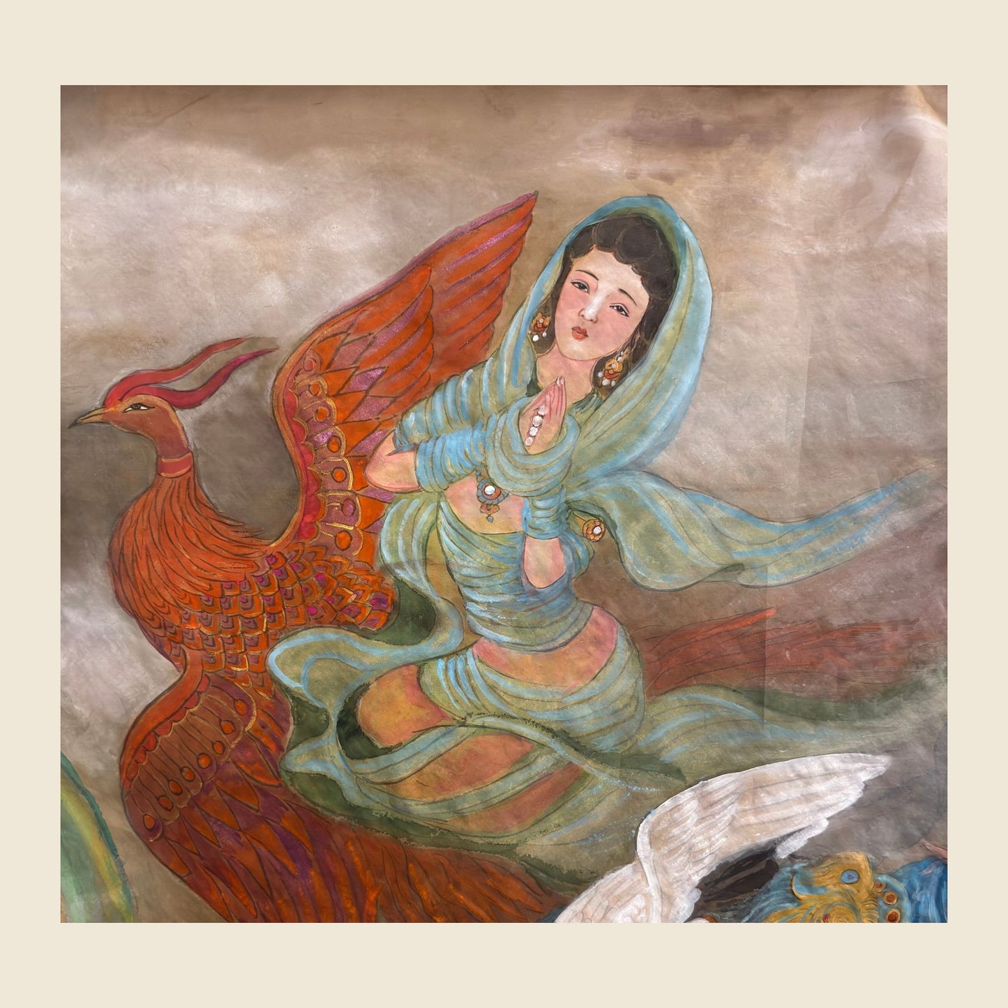 Empress Wang Muzhi — silk portrait by Xiang Li