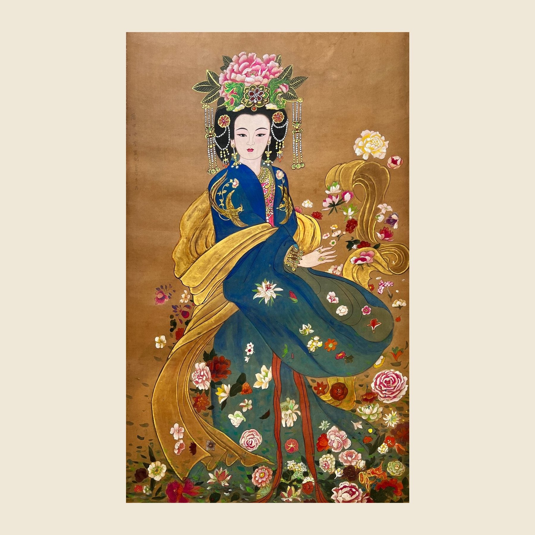 Empress Wei — silk portrait by Xiang Li