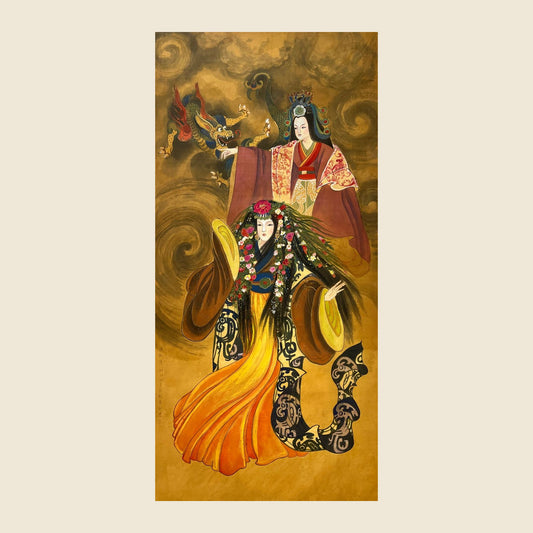 Empress Xianmu (Cao Jie) — silk portrait by Xiang Li