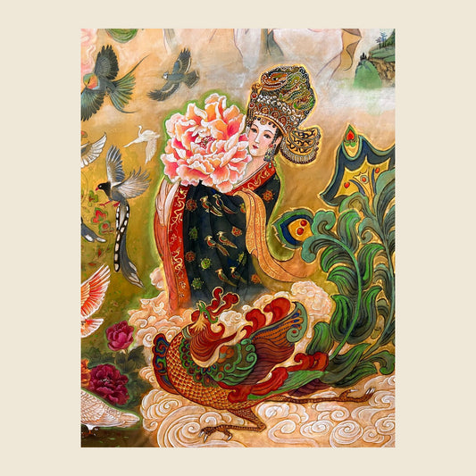 Empress Xiaohui (Lady He) — silk portrait by Xiang Li