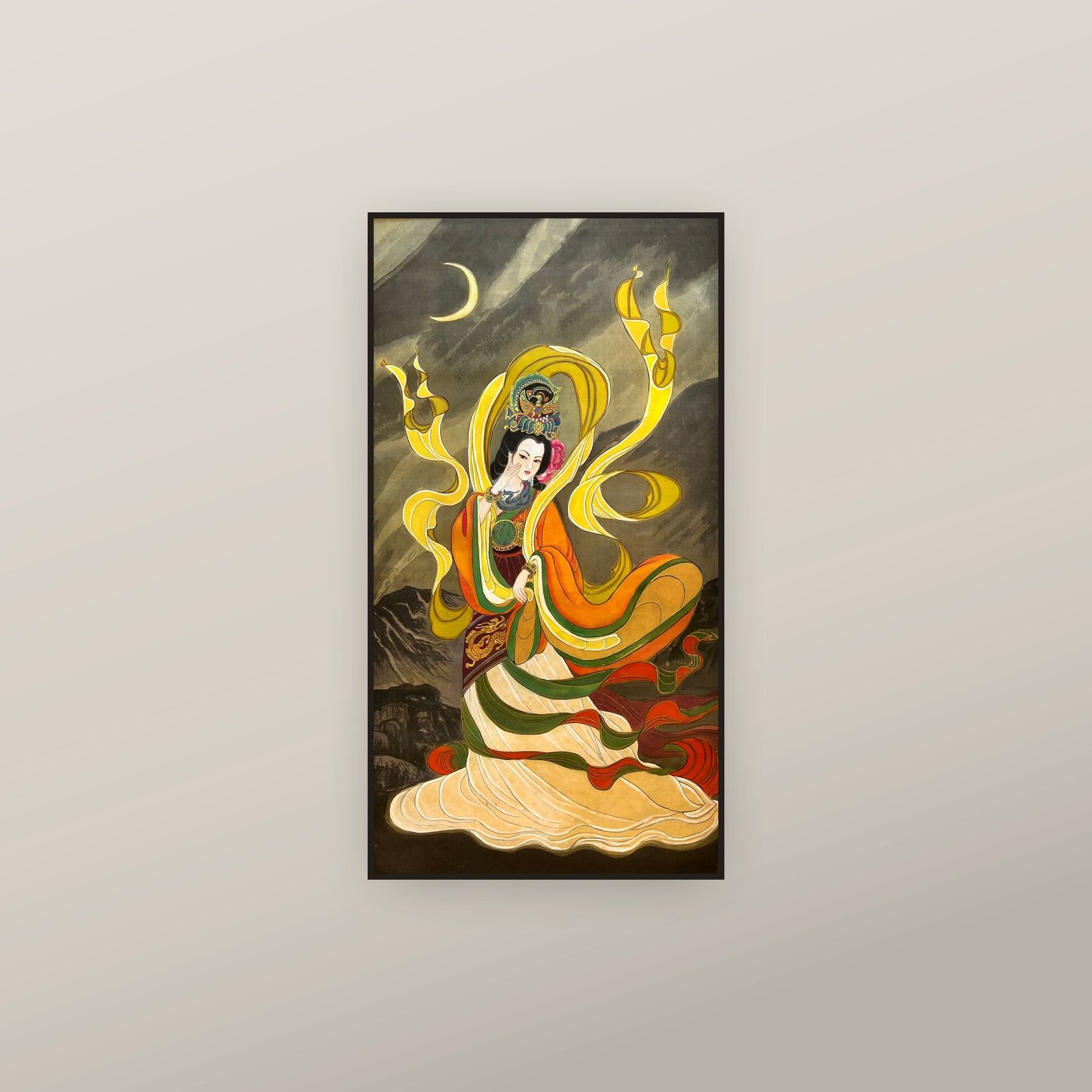 Empress Yan Ji (Empress Ansi) — shown framed on a wall