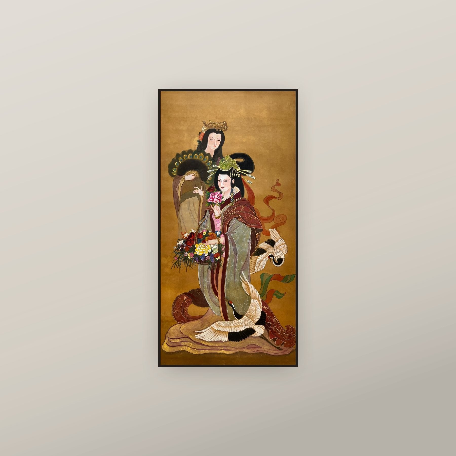 Empress Yin and Deng Sui (Empress Hexi) — shown framed on a wall
