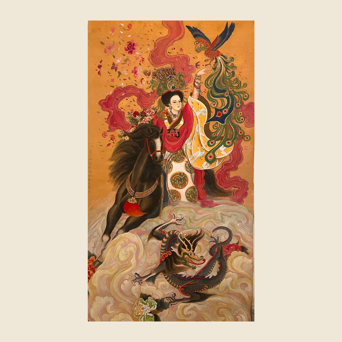 Empress Zhang Hui (Later Liang) — silk portrait by Xiang Li
