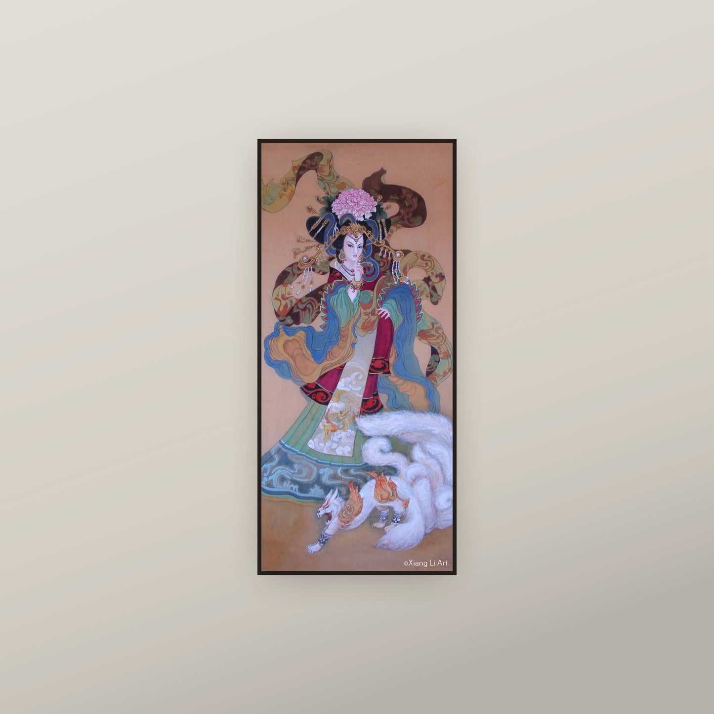 Guo Nüwang – Empress Wende (Cao Wei) — shown framed on a wall