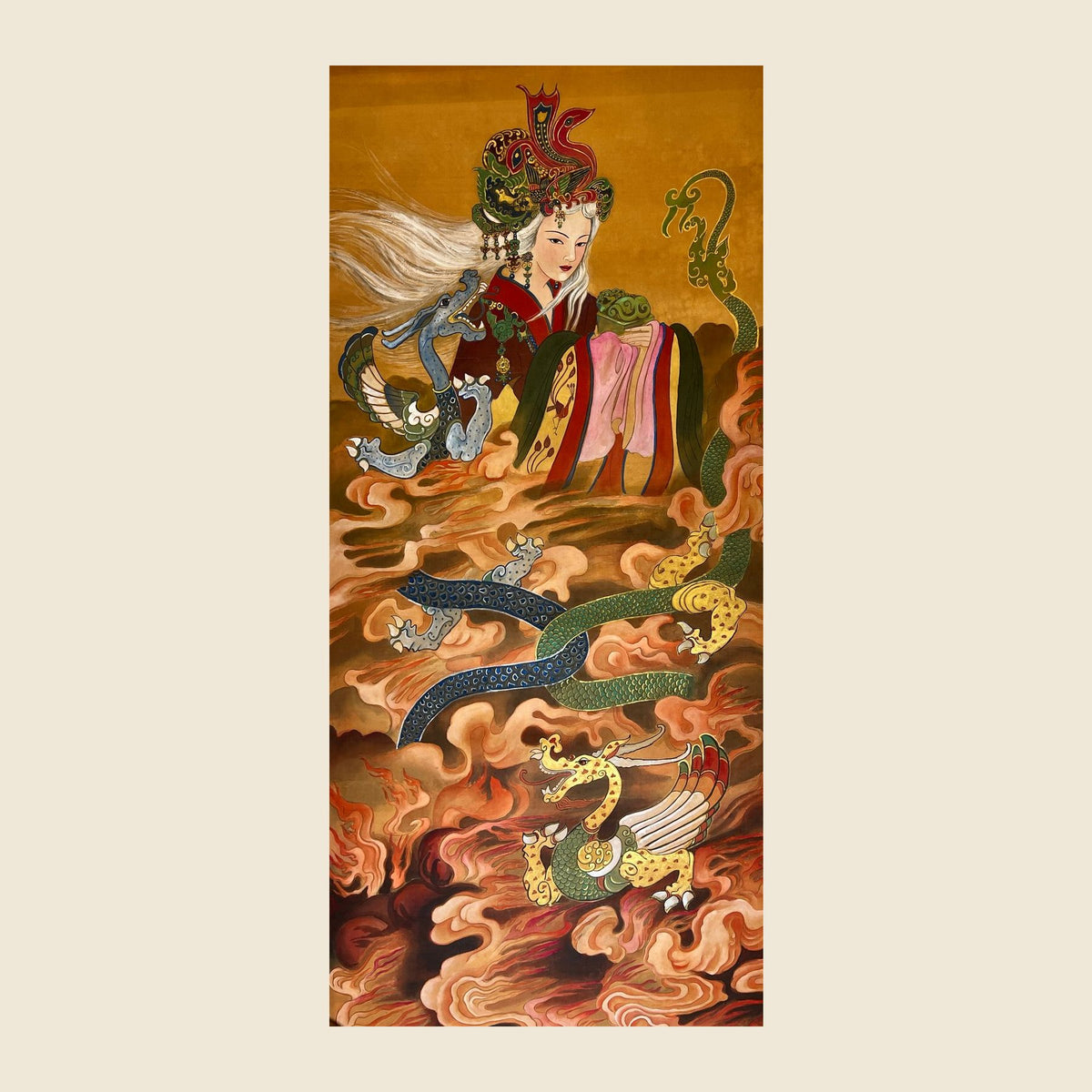Empress Wang Zhengjun — silk portrait by Xiang Li