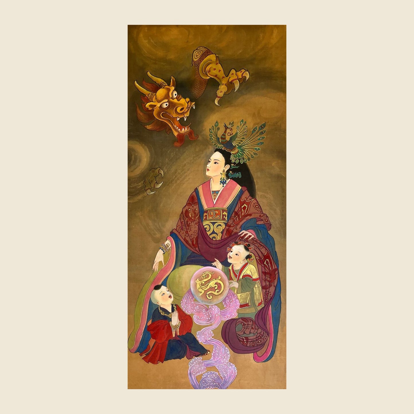 Empress Xu — silk portrait by Xiang Li