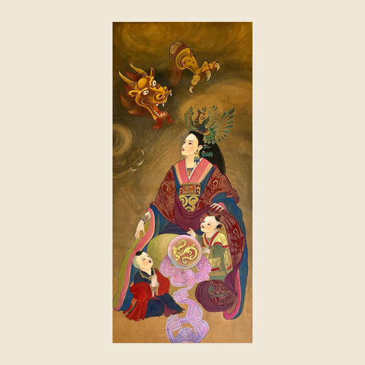 Empress Xu — silk portrait by Xiang Li
