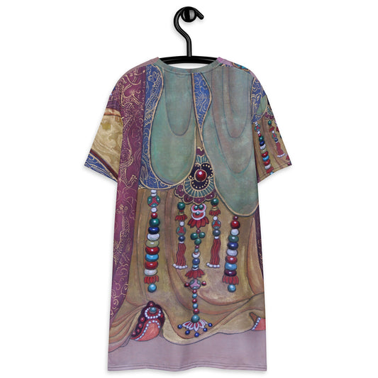 Wu Zetian Abstract T-shirt dress