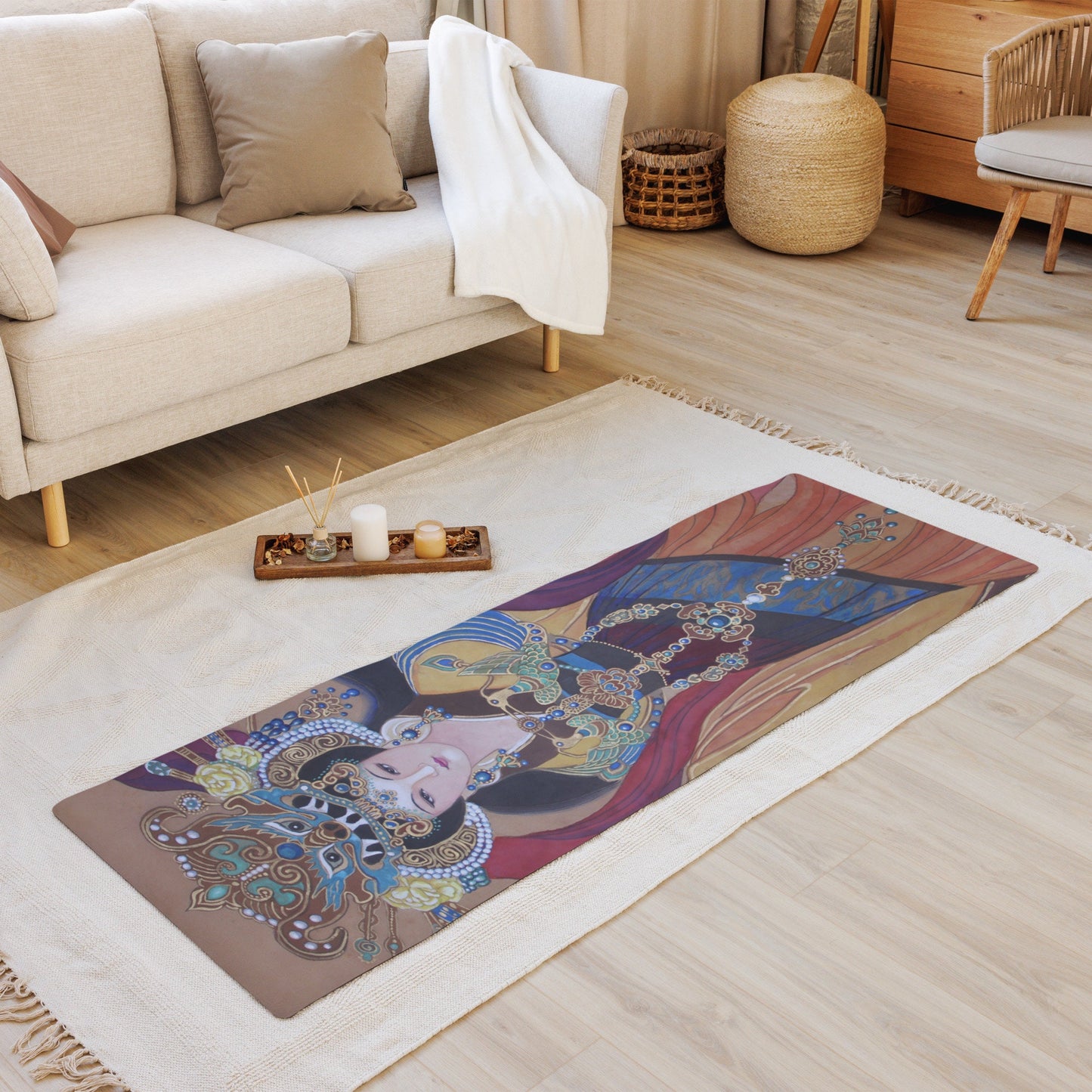 Yoga mat with Chinese Empress Design | Empress Collection by Xiang Li