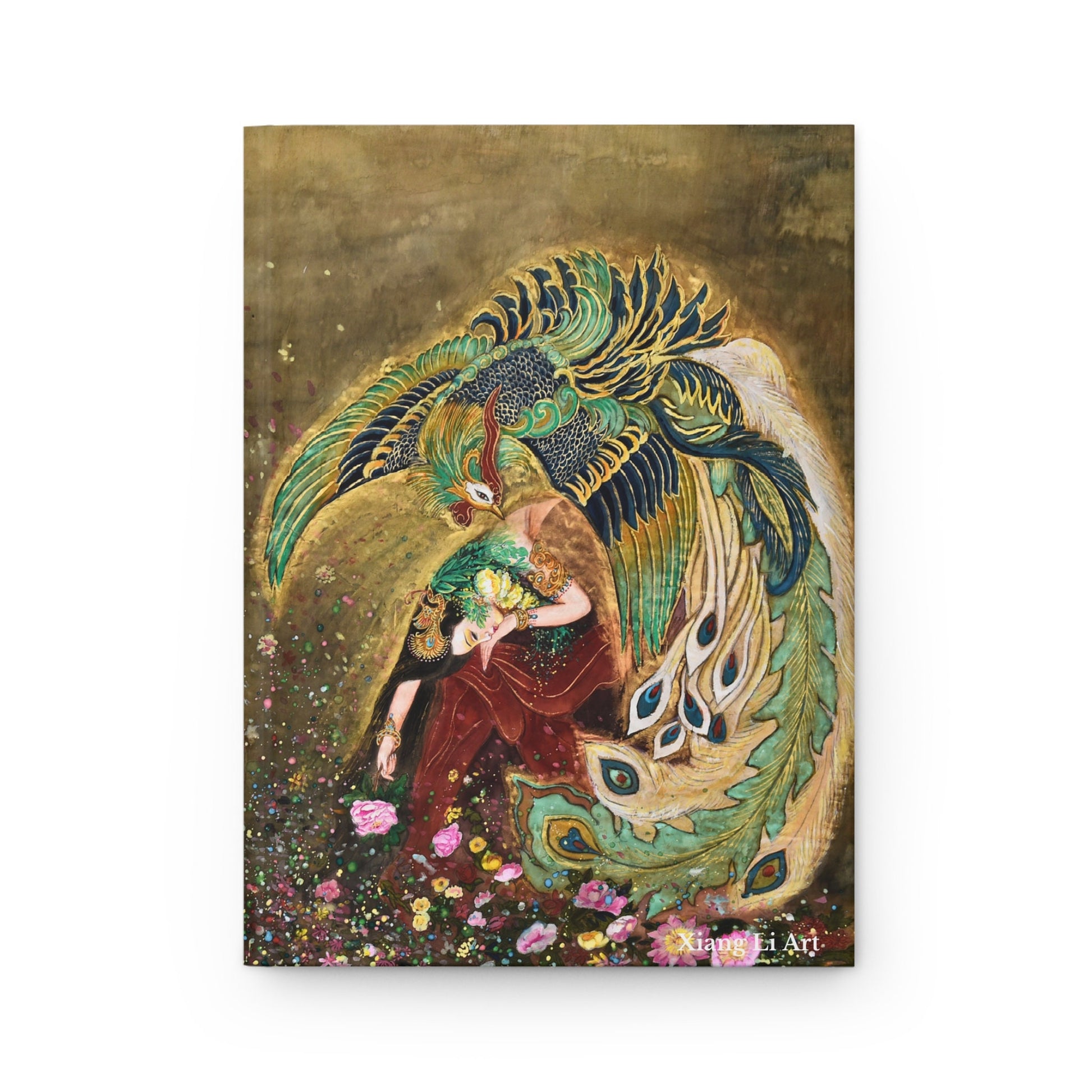 Hardcover Journal Matte | With ancient Chinese Empresses on front and back cover | Print of Chinese watercolor on silk